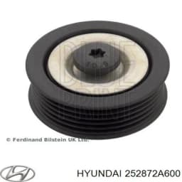 252872A600 HYUNDAI Polea inversión / guía, correa poli V original y equivalente