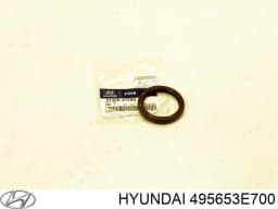495653E700 HYUNDAI Anillo retén de semieje, eje delantero, derecho original y equivalente