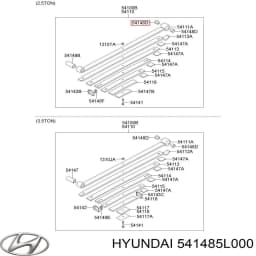 541485L000 HYUNDAI Silentblock delantero de ballesta delantera original y equivalente