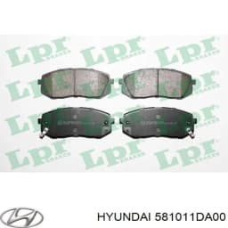 581011DA00 HYUNDAI Pastillas de freno delanteras original y equivalente