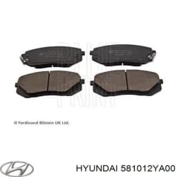 581012YA00 HYUNDAI Pastillas de freno delanteras original y equivalente