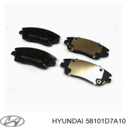 58101D7A10 HYUNDAI Pastillas de freno delanteras original y equivalente
