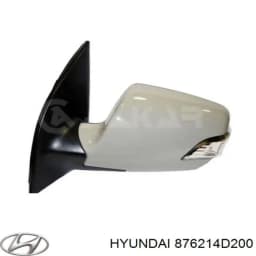876214D200 HYUNDAI Cristal De Espejo Retrovisor Exterior Derecho original y equivalente
