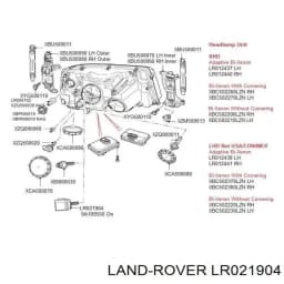 LR021904 LAND ROVER Bombilla De Xenon original y equivalente