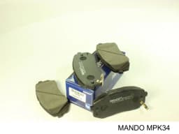 MPK34 MANDO Pastillas de freno delanteras original y equivalente