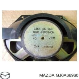 GJ6A66960 MAZDA Altavoz de puerta delantera original y equivalente