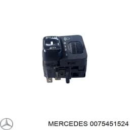 0075451524 MERCEDES Botón de elemento de regulación, regulación del alcance de faros original y equivalente
