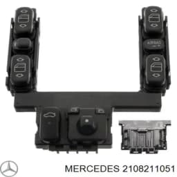2108211051 MERCEDES Unidad de control elevalunas consola central original y equivalente