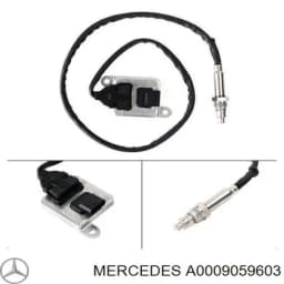 A0009059603 MERCEDES Sensor de óxido de nitrógeno NOX trasero original y equivalente