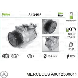 A0012300811 MERCEDES Compresor de aire acondicionado original y equivalente