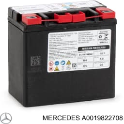 A0019822708 MERCEDES Batería original y equivalente