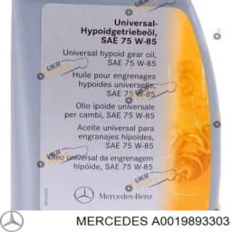 A0019893303 MERCEDES Aceite caja de cambios original y equivalente