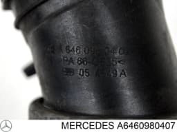 A6460980407 MERCEDES Tubo flexible de aire de sobrealimentación, de turbina original y equivalente