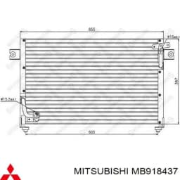 MB918437 MITSUBISHI Condensador aire acondicionado original y equivalente