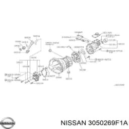 3050269F1A NISSAN Cojinete de desembrague original y equivalente