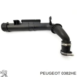 0382HE PEUGEOT Tubo flexible de aire de sobrealimentación izquierdo original y equivalente