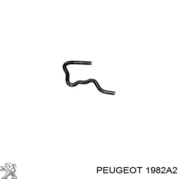 1982A2 PEUGEOT Soporte para fijar los tubos de retorno de los inyectores original y equivalente