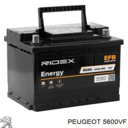 00005600VF PEUGEOT Batería original y equivalente