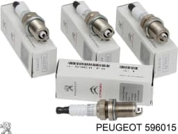 596015 PEUGEOT Bujía original y equivalente