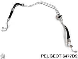 6477D5 PEUGEOT Tubería de baja / alta presión, aire acondicionado, de condensador a evaporador original y equivalente