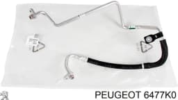 00006477K0 PEUGEOT Tubería de alta presión, aire acondicionado, de compresor aire acondicionado a condensador original y equivalente