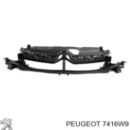 7416W9 PEUGEOT Soporte de parachoques delantero central original y equivalente