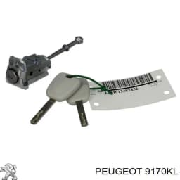 00009170KL PEUGEOT Cilindro de cerradura de puerta delantera izquierda original y equivalente