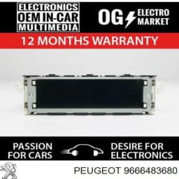 9666483680 PEUGEOT Pantalla Multifuncion original y equivalente