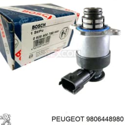 9806448980 PEUGEOT Válvula reguladora de presión Common-Rail-System original y equivalente