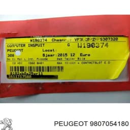 9807054180 PEUGEOT ECU original y equivalente