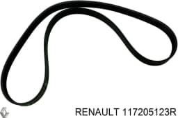 117205123R RENAULT Correa trapezoidal original y equivalente