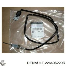 226406229R RENAULT Sensor de temperatura, gas de escape, Filtro hollín/partículas original y equivalente