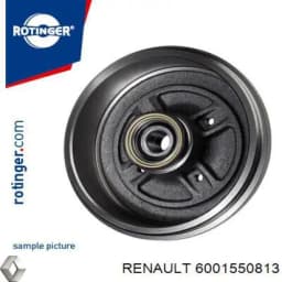 6001550813 RENAULT Tambor de freno trasero original y equivalente