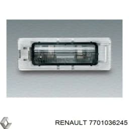 7701036245 RENAULT Piloto de matrícula original y equivalente