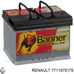 7711575175 RENAULT Batería original y equivalente