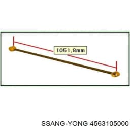 4563105000 SSANG YONG Silentblock para barra Panhard trasera original y equivalente