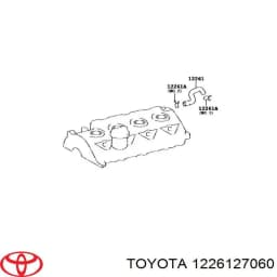 1226127060 TOYOTA Tubo de ventilación del cárter original y equivalente