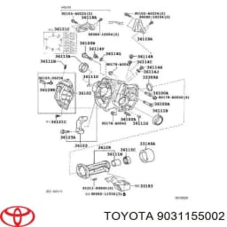 BH5830E0 NOK Sello de aceite de transmision, eje central original y equivalente