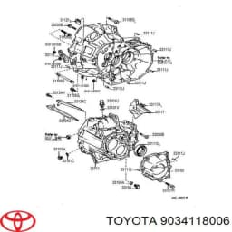 9034118006 TOYOTA Tapon de bloqueo de eje trasero/delantero original y equivalente