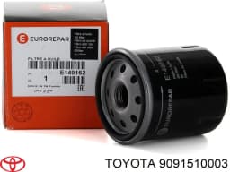 9091510003 TOYOTA Filtro de aceite original y equivalente