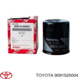 9091520004 TOYOTA Filtro de aceite original y equivalente