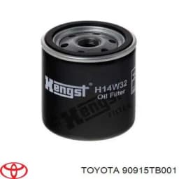 90915TB001 TOYOTA Filtro de aceite original y equivalente