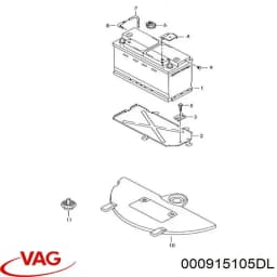 000915105DL VAG Batería original y equivalente