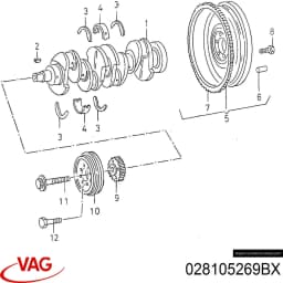 028105269BX VAG Volante bimasa original y equivalente