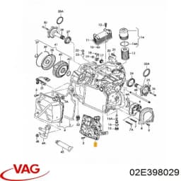 02E398029 VAG Convertidor de caja automática original y equivalente