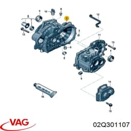 02Q301107 VAG Carcasa de caja de cambios original y equivalente