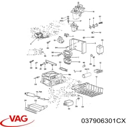 037906301CX VAG Caudalímetro original y equivalente