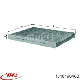 1J1819640B VAG Filtro de habitáculo original y equivalente