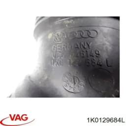 1K0129684L VAG Tubo flexible de aspiración, salida del filtro de aire original y equivalente