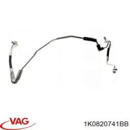 1K0820741BB VAG Manguera De Aire Acondicionado, Desde Deshumificador Hasta Evaporador original y equivalente